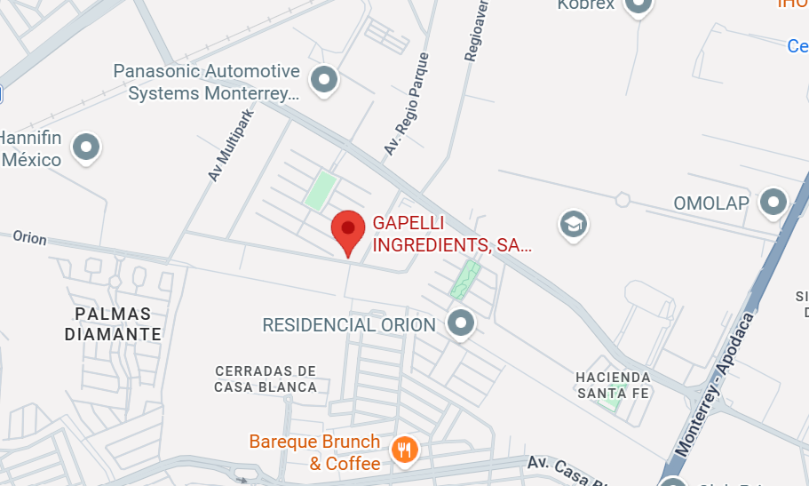 Mapa del Centro de Distribución Monterrey
